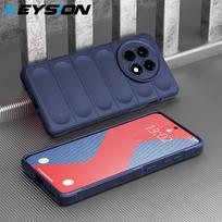 KEYSION Shockproof Matte Case for OnePlus 13R 5G 1+ 13R Anti-skid Soft Silicone Phone Back Cover for OnePlus Ace 5 Pro for OnePlus 13R mėlyna