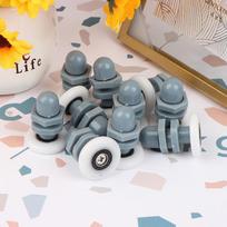 27 mm vienas tiesus skriemulio bėgelių ratukas dušo kabinos stumdomų stiklinių durų voleliai 4*2.7cm