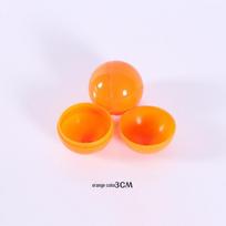 3CM Geltonas Atidaromas Stalo Teniso Loterijos Kamuoliukas - Lygus, Besiūlis Plastikinis Prizinis Kamuoliukas oranžinė