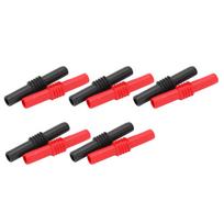 10 vnt. U22 4 mm bananinių kištukų jungtis PVC ilgintuvo adapteris elektriniam testavimui 42 mm