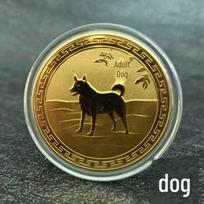 Kinų Zodiako Suvenyrai: Proginės monetos, Medaliai, Ženkleliai, Turistiniai suvenyrai, Vaizdingų vietų kolekciniai daiktai, Kultūrinis kūrybinis metalo menas 45*3mm
