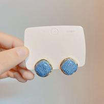 Retro Šviesūs Prabangūs Lašelinio Glazūros Meilės Auskarai Moterims Mada Korėjietiška Prancūziška Ins Vintažinė Vestuvinė Romantiška Papuošalų Dovanos mėlyna