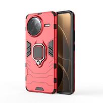 For Xiaomi Redmi K80 Pro K80Pro Back Cover Phone Case Shockproof Armor Anti-Fall Metal Ring Holder Magnetic Protect Funda Coque CHINA&For Redmi K80 raudona