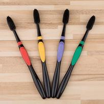 1 pc Soft Bamboo Charcoal Toothbrush Adult Clean Teeth Healthy Care Toothbrush (ramdom color) beige