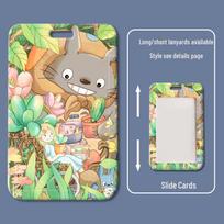 Šinšilos kortelių dėklas: Silikoninis studento, mokyklos, darbo, autobuso, įėjimo kortelės dėklas - Mažas, spalvingas dizainas. Card holder only