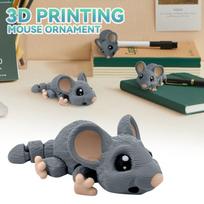 3D spausdintas mėlynas katės raktų pakabukas, vaikiškas žaislas, pakabukas One Size pilka