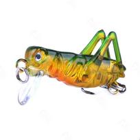 3,5 cm 3g masalas Bioninis dirbtinis svirplių žvejybos masalas 5 spalvų imitacinis žiogų žūklės jūroje masalas KC005-5 1pcs yellow