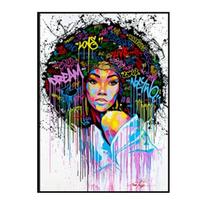 Grafiti Vandens spalvos Moteris Abstrakcija Plakatas Mergaitės Dažyti Tapyba Veidai Sienos Menas Plakatas Tapyba Spausdinti Drobės Tapyba Namų Dekoravimas 21cm×30cm NoFrame