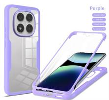 360 Pilnos Apsaugos Dėklas Xiaomi Redmi Note 14 13 12 Pro Plus 5G 14S 12S Ekrano Apsauga Dėklai Redmi Note 11 Pro 10 9 Viršelis Redmi Note 14 Pro 5G (Global) violetinė