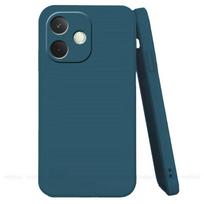 OPPO A5 Pro dėklas Dangtelis OPPO A5 Pro Capas Originalus Skystas Silikonas Telefono Galinis Bamperis TPU Atsparus Smūgiams Minkštas Fundas OPPO A5 Pro For A5 Pro Global mėlyna
