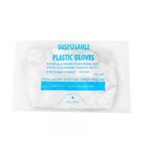 Vienkartinės plastikinės pirštinėsMaistui skirtos Indų plovimo Maitinimo ir Grožio pirštinės English bags -50 pieces white