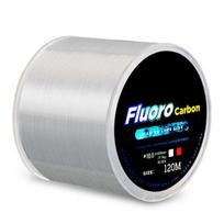 120m Nematomas Žvejybinis Valas Margas Fluorkarbono Danga Žvejybinis Valas 0.20mm-0.50mm 4.13LB-34.32LB Super Stiprus Margas Valas 1.0 gray