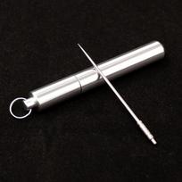 Titano lydinio nešiojamas dantų krapštukas metalinis dantų krapštukas kūrybingas aliuminio lydinio dantų krapštukų dėklas dantų krapštukų dėžutė One Size