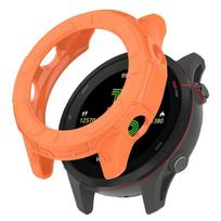 Silikoninis dėklas Garmin Forerunner 255 255 music 255s 255s music Ekranėlio dėklas Garmin Forerunner 955 955 Solar Laikrodžio dėklas Forerunner 955 Solar oranžinė
