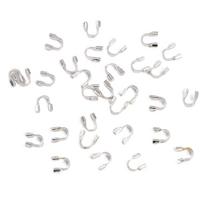 10/50 vnt. vario U formos sagties užsegimas, skirtas „pasidaryk pats“ papuošalams gaminti amatų aksesuarams 4.5x4.5mm 10pcs sidabras
