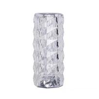 Krištolinė lempa 16 spalvų keičianti RGB naktinė lemputė Lempa USB romantiškos LED rožės stalinės lempos Miegamojo vakarėlio vakarienės dekoravimo šviesa MINI Rose Lantern