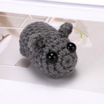 In Stock Sad Hamster Meme Plush Keychain Ornament Handmade Doll