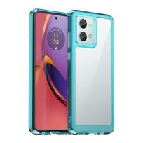 Spalvingas TPU dėklas, skirtas Motorola G75 G55 G35 G85 E14 G04S G14 G24 G34 G54 G84 apsauginiam dangteliui, atspariam smūgiams, skaidriam rėmeliui ir apvalkalui For Moto G84 žalia