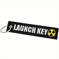 Teksto Siuvinėjimas Raktų Pakabukas LAUNCH KEY Žymelės Stačiakampis Raktų Pakabukas Personalizuotas Raktų Pakabukas Aksesuarai Suvenyras 13 cm