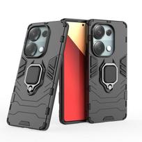 Smūgiams atsparus telefono dėklas Xiaomi Redmi Note 13 12 Pro Plus dėklui Armor su laikikliu Redmi Note 12S 11S 10S 9S 8T 7 8 9 10 11 Pro Redmi Note 13 Pro 4G juoda