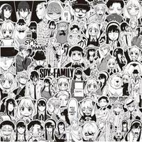 Spy x Family Anime Lipdukai: Loidas, Jor, Anya žurnalams ir „pasidaryk pats“ dekorui