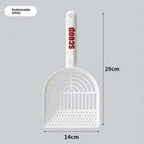 Cat Litter Spatula, Tofu Bentonite Cat Litter, Plastic Cat Litter Spatula, Fine-pore Large-sized Mineral Litter, A Perfect Litter Remover balta