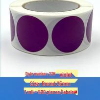 2,5 cm spalvoti apvalūs lipdukai žymėjimui ir grafičiams, lipnūs, vokams blue