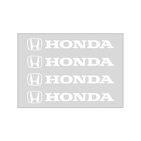 4 vnt. Automobilio durų rankenėlių lipdukai Padangų Galinio vaizdo veidrodėlio Lipdukai Emblema Honda Civic Xrv Hrv Crv Brv City Accord Fit Jazz Insight Pilot Passport Stepwgn honda balta