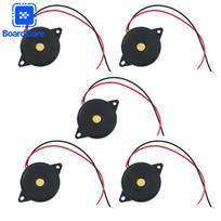 5 vnt. Didelio decibelo garsinis signalizatorius 3040 Pasyvus garsinis signalizatorius su laidu Pjezoelektrinis garsiakalbis 39,5x4,0 MM skirtas Arduino DIY elektroniniam rinkiniui 5pcs