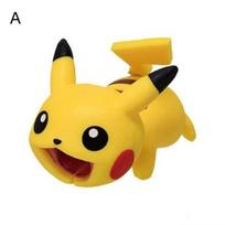 Mini Cartoon Pokemon Phone Cable Charger Pikachu Bite Data Cord Protective Cover H