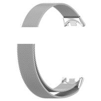 For Xiaomi Mi Band 8 NFC Milanese Loop Watchband Stainless Steel Belt Correa Miband8 Bracelet Mi band 8 NFC Magnetic Replacement Miband 8 sidabras