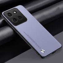 Prabangus PU odinis dėklas Motorola Moto G56 G86 galiniam dangteliui, matinis silikoninis pilnos apsaugos telefono dėklas Motorola G86 G56 5G Moto G56 šviesiai violetinė spalva