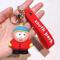 Žavingi South Park raktų pakabukai Silikoniniai animacinių filmų raktų pakabukai Dovana poroms Vaikams Draugams Cartman red