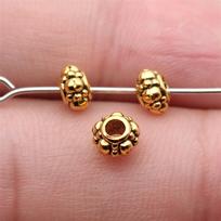 Priedai Dalys Galiniai karoliukai Kepurėlės Tarpinės Vaikų papuošalų medžiagos QA015 A01-40pcs-6x6x3.6mm