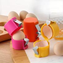 Eggshell Beater Egg Cracking Separator Household Kitchen Baking Tool 1pcs rožinė