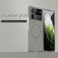 Magsafe itin plonas be rėmelio dėklas Tecno Phantom V Fold2 V Fold, matinis, belaidžio įkrovimo, kietas PC, atsparus smūgiams galinis dangtelis Tecno Phantom V Fold2