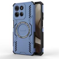 Dėl Motorola Moto G15 maitinimo dėklo Dėl Moto G15 maitinimo Anti-knock Magnetinis adsorbcijos belaidžio įkrovimo dangtelis Dėl Moto G15 maitinimo dėklo Motorola Moto G15 mėlyna