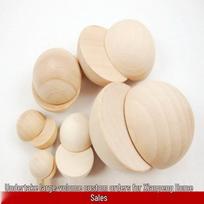 0,6-9 cm buko medienos pusiau rutulio formos karoliukai „pasidaryk pats“ projektams 3.5*3.5*1.7 cm