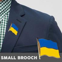 Ukrainos vėliavos smeigtukas Sagė Ženkliuko smeigtukas Drabužiams Papuošti Drabužių Priedai auksas