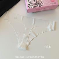 Women's Seamless Ice Silk Thong Underwear L balta