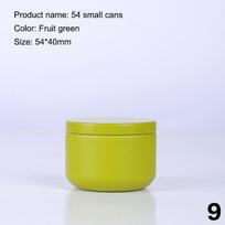 Nešiojama daugiafunkcinė vientisos spalvos mini skardinė dėžutė su sandariu dangteliu Arbatos sandarus indelis Pakuotės dėžutė Maža skardinė arbatos laikymui Dovanų 9