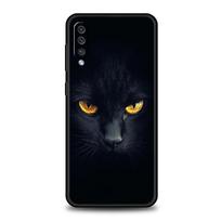Black Cat Phone Case For Samsung A54 A52 A24 A14 A50 A70 A10 A30 A40 A20S A20E A06 A02S A12 A22 A34 A42 A32 5G A04s A16 Cover Samsung A12