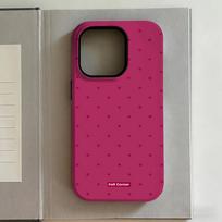 Luxury Y2K Polka Dots Phone Case for iPhone 17 16e 16 15 14 13 12 11 X XS XR XSMAX 7 8 Air Pro Max Plus Luxury Double-layer iPhone 15