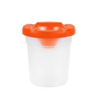 Plastikinis vandens puodelis dažams, skirtas dailės studentams ir vaikams, su apsauga nuo išsiliejimo. Tinka tapybai ir vandens pagrindo spalvų maišymui, piešimui ir rankdarbiams. One Size šafranas