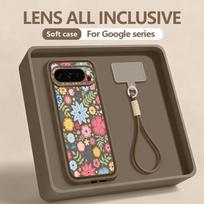 Pink Lily Flower Print Lanyard Case For Google Pixel 10 Pro XL For Google 9A 9 8 7 Pro 8A 7A Shockproof Bumper Wrist Strap Cover Google Pixel 9 Pro kava
