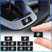 2/5/10Pcs Carbon Fiber Steering Wheel Car Logo Emblem 3D Stickers For BMW E34 E46 E39 E38 E90 E60 E36 F30 F30 F10 E92 E38 E91 G30 G38 M3 M5 2pcs
