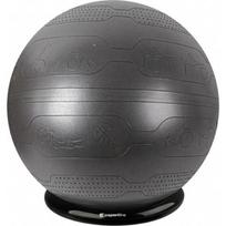 Gimnastikos kamuolys inSPORTline Stretch Ball 75 cm su BallBase - Juoda