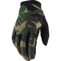 Vyriškos dviratininko ir motokroso pirštinės 100% Brisker Camo/Black