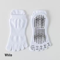 Women's Anti-Slip Five-Toe Yoga Socks for Pilates and Indoor Dance Fitness One Size balta