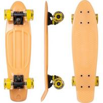 Tamsoje šviečiantis penny boardas su šviečiančiais ratukais WORKER Solosy C1 22″